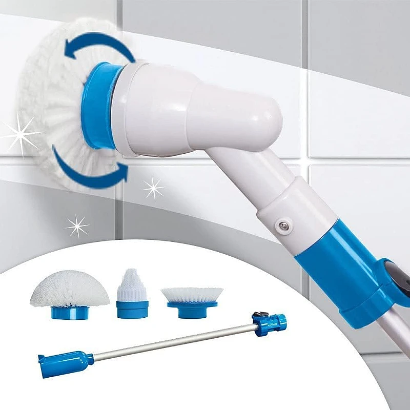 Spin Scrubber Ηλεκτρική Περιστρεφόμενη Βούρτσα Καθαρισμού με Λαβή Λευκή Spin Scrubber Ηλεκτρική Περιστρεφόμενη Βούρτσα Καθαρισμού με Λαβή Λευκή