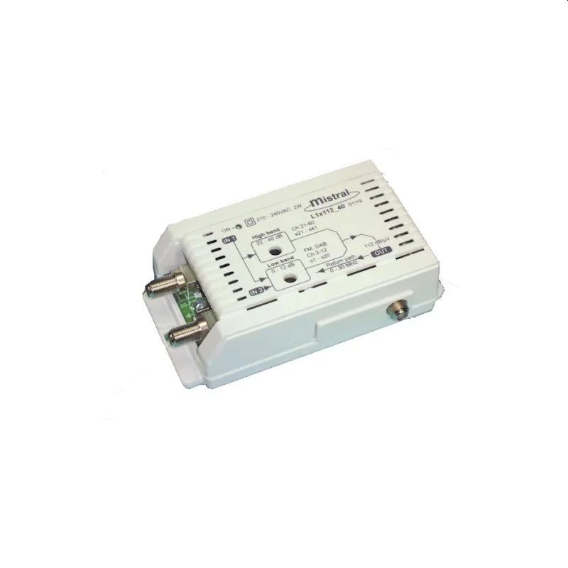 Ενισχυτής Κεντρικής Κεραίας VHF/UHF 1 Εξόδου 30dB MISTRAL 1X112 F Ενισχυτής Κεντρικής Κεραίας VHF/UHF 1 Εξόδου 30dB MISTRAL 1X112 F