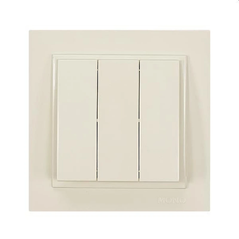Διακόπτης Χωνευτός Τριπλός Μπεζ 152-10208 MONO ELECTRIC Despina Eurolamp Διακόπτης Χωνευτός Τριπλός Μπεζ 152-10208 MONO ELECTRIC Despina Eurolamp