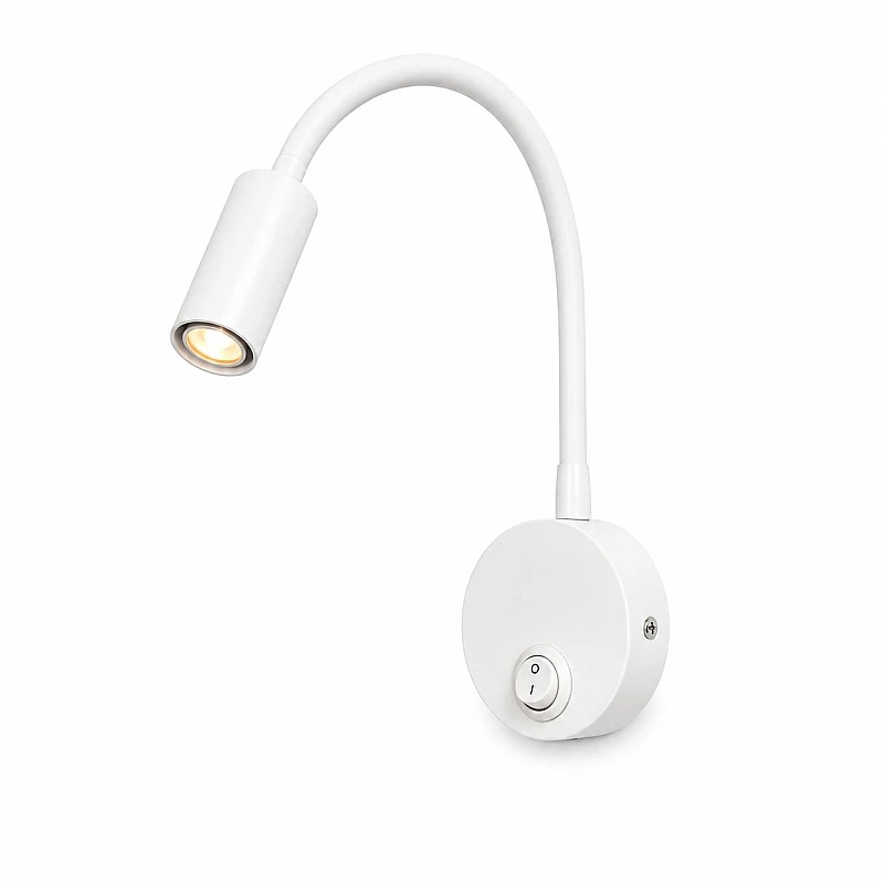 LED Reading Light 3W – Απλίκα Κρεβατιού με Διακόπτη On/Off Λευκή 4000Κ 2210 OEM
