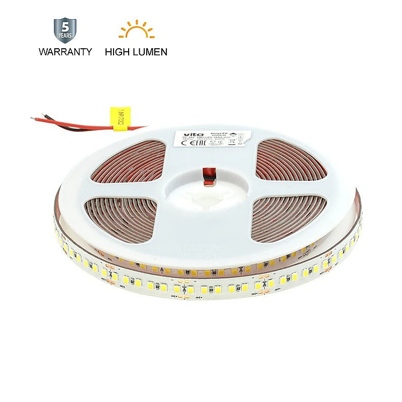 Ταινία led ισχύος 17W/m DC 24V 192led/m SMD2835 IP65 Θερμό Λευκό  STRIPLED-PLUS 5 μέτρα 5540960 VITO