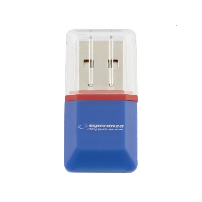 Card reader Micro SD USB 2.0 mini Μπλε EA134B Esperanza Card reader Micro SD USB 2.0 mini Μπλε EA134B Esperanza