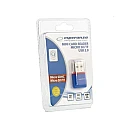 Card reader Micro SD USB 2.0 mini Μπλε EA134B Esperanza Card reader Micro SD USB 2.0 mini Μπλε EA134B Esperanza
