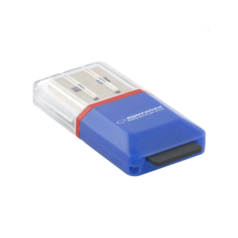 Card reader Micro SD USB 2.0 mini Μπλε EA134B Esperanza Card reader Micro SD USB 2.0 mini Μπλε EA134B Esperanza
