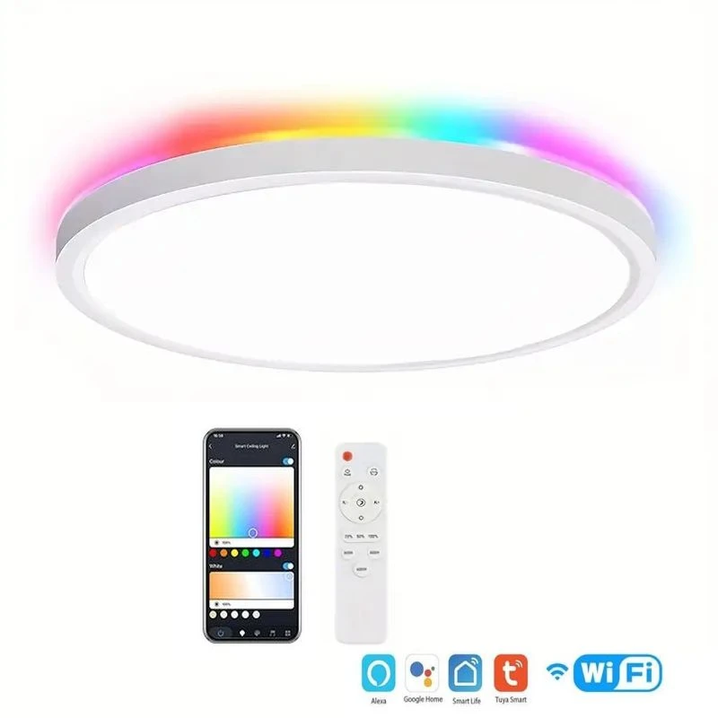 WIFI Smart Πλαφονιέρα Οροφής 30εκ. Λευκή 24+5W με Τηλεχειριστήριο Tuya,Alexa & Google Assistant XJ-01 OEM WIFI Smart Πλαφονιέρα Οροφής 30εκ. Λευκή 24+5W με Τηλεχειριστήριο Tuya,Alexa & Google Assistant XJ-01 OEM