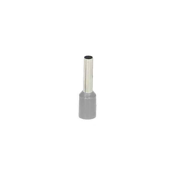 ORNO Ακροδέκτης μύτης με μόνωση 2.5mm² γκρι 100 τεμάχια OR-KK-8100/2,5/10