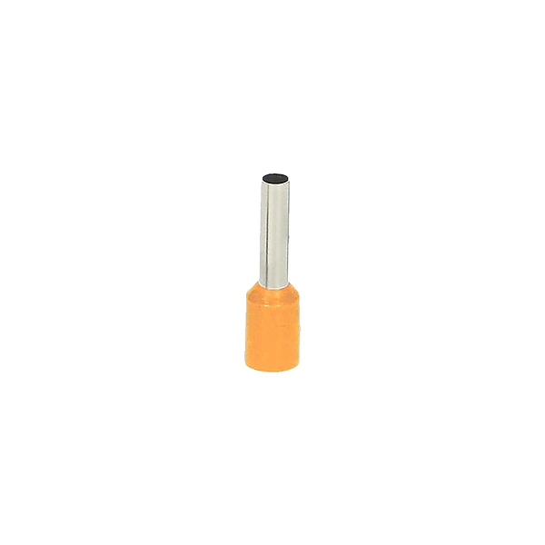 ORNO Ακροδέκτης μύτης με μόνωση 4mm² πορτοκαλί 100 τεμάχια OR-KK-8100/4/10