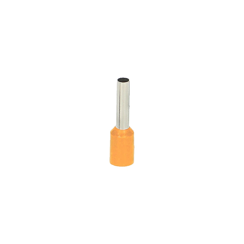 ORNO Ακροδέκτης μύτης με μόνωση 4mm² πορτοκαλί 100 τεμάχια OR-KK-8100/4/10
