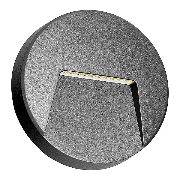 Φωτιστικό LED Adviti 3W επίτοιχο στρογγυλό Φυσικό Λευκό 4000K Γκρι Ματ SLIGO AD-OP-6608GL4 Orno