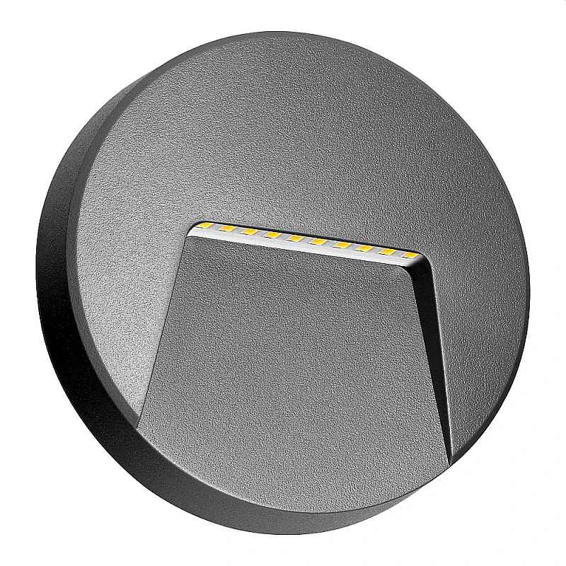 Φωτιστικό LED Adviti 3W επίτοιχο στρογγυλό Φυσικό Λευκό 4000K Γκρι Ματ SLIGO AD-OP-6608GL4 Orno