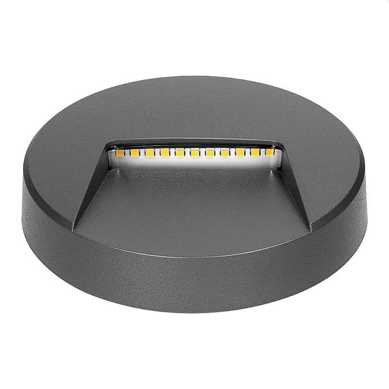 Φωτιστικό LED Adviti 3W επίτοιχο στρογγυλό Φυσικό Λευκό 4000K Γκρι Ματ SLIGO AD-OP-6608GL4 Orno