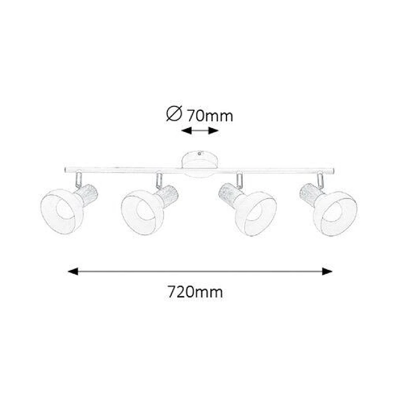 Φωτιστικό τοίχου και Οροφής 4xE27 Λευκό ADDY9554WH OEM Φωτιστικό τοίχου και Οροφής 4xE27 Λευκό ADDY9554WH OEM