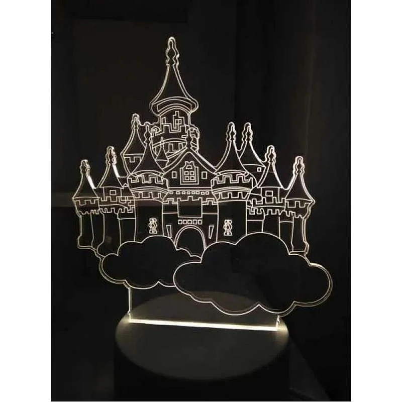 Creative 3D LED Επιτραπέζιο Φωτιστικό LED Κάστρο 3D φωτιζόμενο με διακόπτη ΟΕΜ Creative 3D LED Επιτραπέζιο Φωτιστικό LED Κάστρο 3D φωτιζόμενο με διακόπτη ΟΕΜ