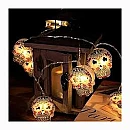 Διακοσμητικό Φωτιστικό Γιρλάντα 20 LED Halloween skulls σε Λευκό Χρώμα 3m OEM Διακοσμητικό Φωτιστικό Γιρλάντα 20 LED Halloween skulls σε Λευκό Χρώμα 3m OEM