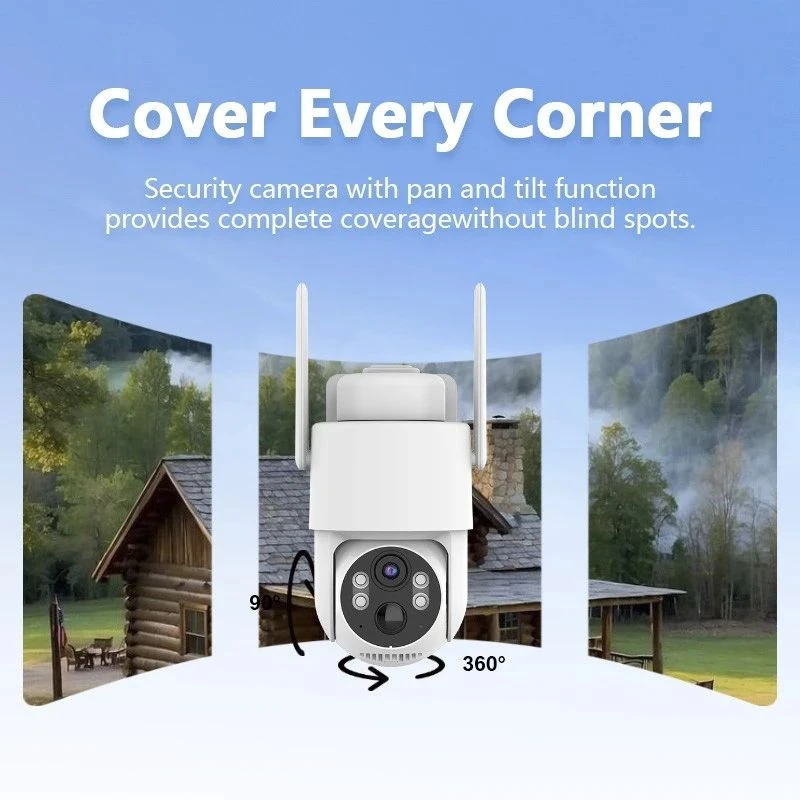 CAMWON WIP-TP300SM Ηλιακή 4G Wireless PTZ κάμερα 3Mpixels Με κάρτα VSIM Λευκή