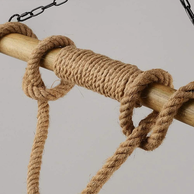 Φωτιστικό Οροφής Κρεμαστό Τριπλό Σχοινί με μπαμπού 3xE27 3P22231 OEM Φωτιστικό Οροφής Κρεμαστό Τριπλό Σχοινί με μπαμπού 3xE27 3P22231 OEM