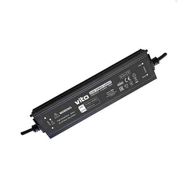 Τροφοδοτικό ταινίας Led POSEIDON SLIM 100W 24V 4.1A IP67 6240820 VITO