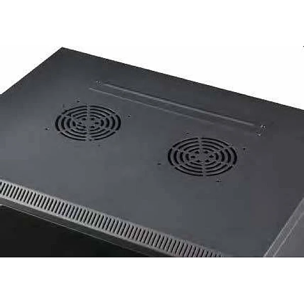 FANSHELFD2 Μονάδα εξαερισμού rackmount 19" με 2 ανεμιστήρες και ψηφιακό ελεγκτή θερμοκρασίες OEM