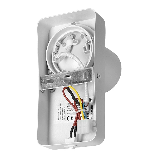 Φωτιστικό τοίχου Spot Light GU10 λευκό με διακόπτη MALTA SP1 AD-OP-6480WGU10 ADVITI ORNO