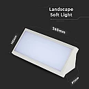 Φωτιστικό LED απλίκα 12W γωνία IP65 4000K φυσικό λευκό με λευκό σώμα VT-8054 V-TAC 6814
