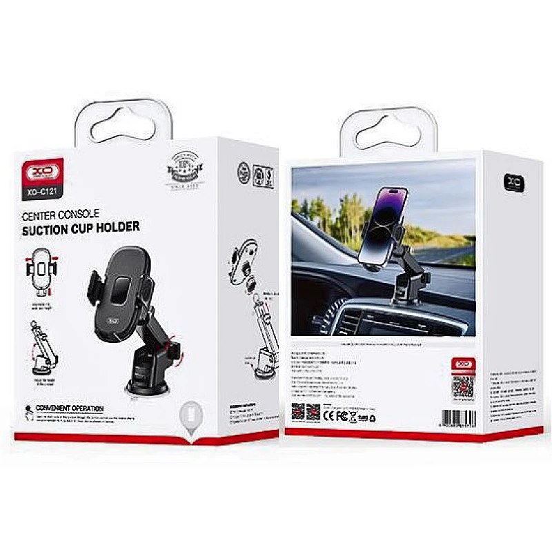 XO C121 Cup Holder Βάση στήριξης κινητού αυτοκινήτου με βεντούζα Μαύρη XO C121 Cup Holder Βάση στήριξης κινητού αυτοκινήτου με βεντούζα Μαύρη