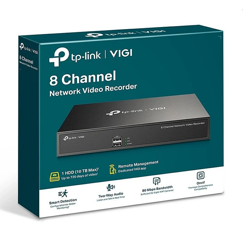 TP-LINK NVR καταγραφικό VIGI NVR1008H, 8MP, 8 κανάλια, Ver. 2.0 TP-LINK NVR καταγραφικό VIGI NVR1008H, 8MP, 8 κανάλια, Ver. 2.0