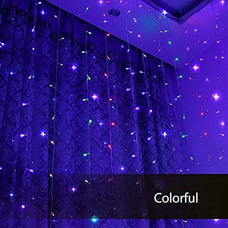 Χριστουγεννιάτικα λαμπάκια LED Κουρτίνα 144Led 3x1m Πολύχρωμα με κοντρόλ 8 λειτουργιών DM-220RGB OEM Χριστουγεννιάτικα λαμπάκια LED Κουρτίνα 144Led 3x1m Πολύχρωμα με κοντρόλ 8 λειτουργιών DM-220RGB OEM