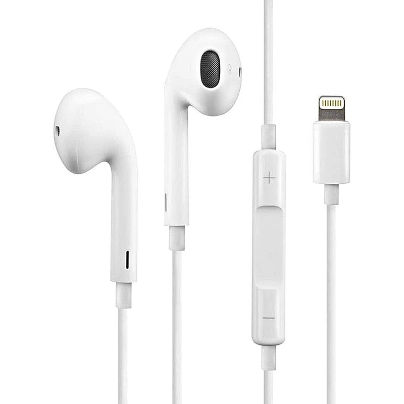 HY-K122 Handsfree Ακουστικά Stereo earphone με μικρόφωνο με βύσμα Lighting λευκό OEM HY-K122 Handsfree Ακουστικά Stereo earphone με μικρόφωνο με βύσμα Lighting λευκό OEM