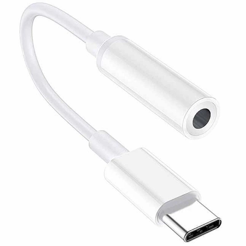 HY-704 Αντάπτορας Type-C σε 3.5mm Λευκό OEM HY-704 Αντάπτορας Type-C σε 3.5mm Λευκό OEM