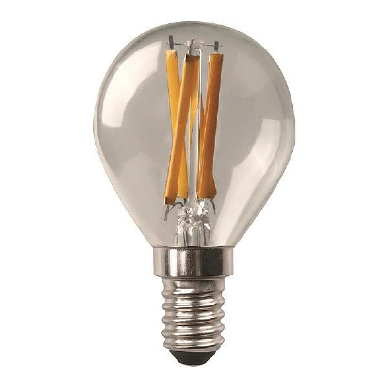 Λαμπτήρας LED E14 G45 Σφαιρικός 4.2 watt Θερμό Λευκό 3000K Crossed Filament 147-78221 EUROLAMP Λαμπτήρας LED E14 G45 Σφαιρικός 4.2 watt Θερμό Λευκό 3000K Crossed Filament 147-78221 EUROLAMP