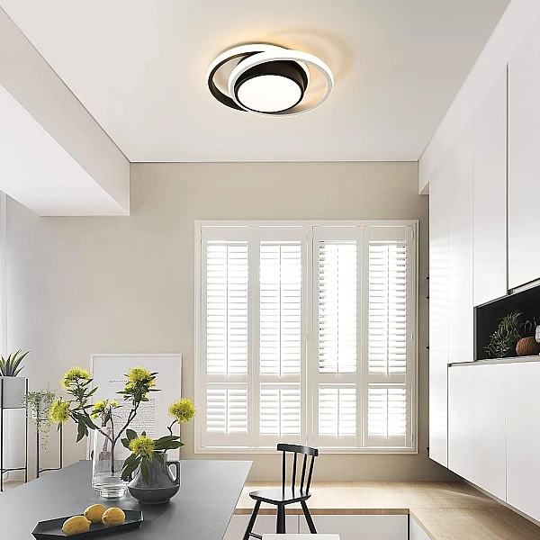 Φωτιστικό LED οροφής 32W Φυσικό λευκό 4000Κ με μαύρο σώμα 27x20cm HBL-2720 OEM