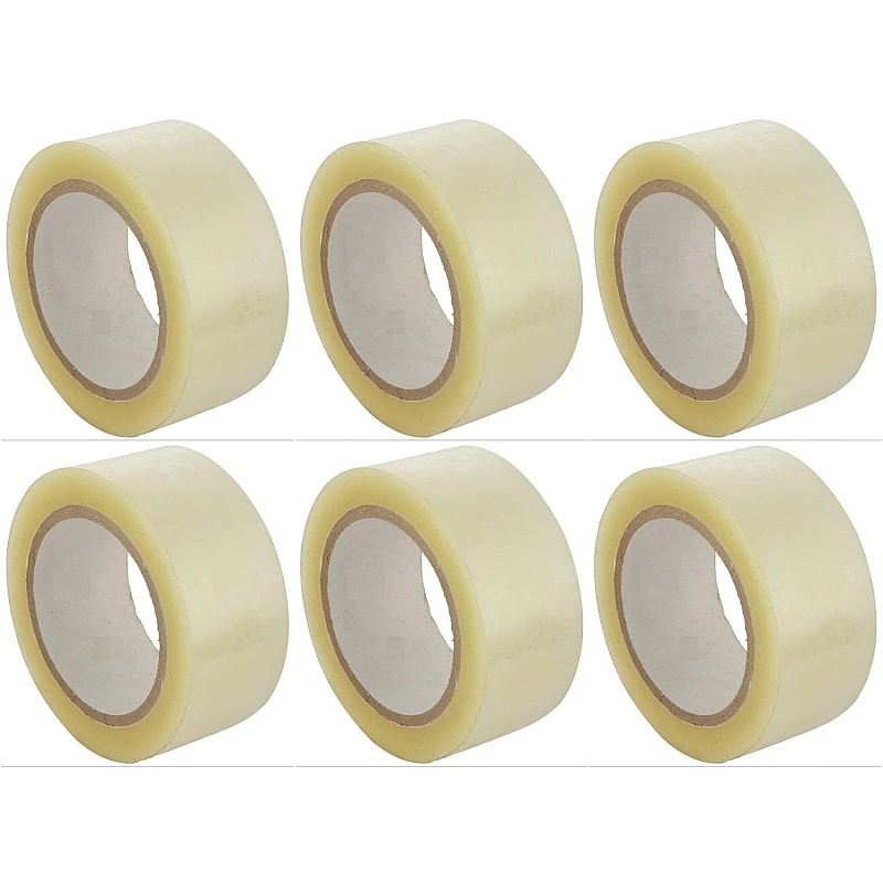 Ταινία συσκευασίας διάφανη 50mm*60m σετ 6 τεμαχίων Ταινία συσκευασίας διάφανη 50mm*60m σετ 6 τεμαχίων