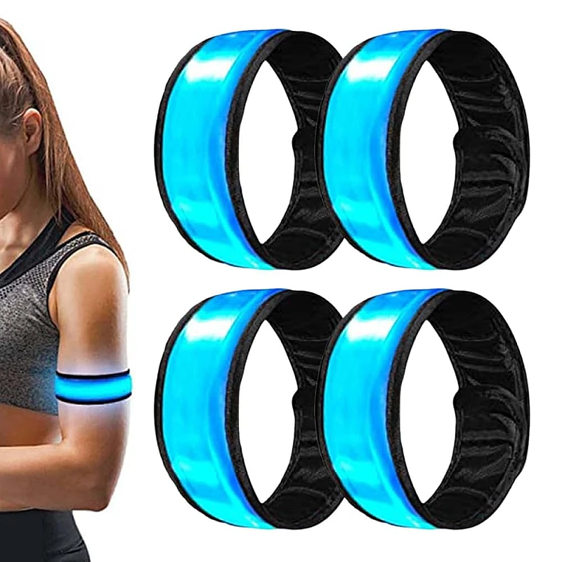 Βραχιόλι φωτιζόμενο Led  Glowing Bracelet σε Μπλέ χρώμα OEM 1 τεμ.