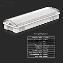 Φωτιστικό ασφαλείας 3W στεγανό IP65 με self test button Λευκό VT-996 7687 V-TAC Φωτιστικό ασφαλείας 3W στεγανό IP65 με self test button Λευκό VT-996 7687 V-TAC