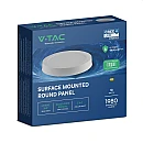 LED Πάνελ Φωτιστικό Οροφής εξωτερικό 18Watt Φ215,6 3CCT Λευκό χρώμα VT-60018CCT-RD 78766 VTAC