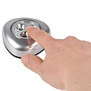  GRUNDIG Σετ 5 Φωτιστικά Push Light LED με Μπαταρίες Ασημί 47016