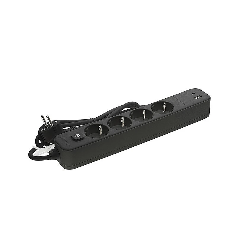 Unico 4 Πολύπριζο Ασφαλείας 4 Θέσεων, USB, TYPE C με Διακόπτη και Καλώδιο 3m Μαύρο 8002530 VITO Unico 4 Πολύπριζο Ασφαλείας 4 Θέσεων, USB, TYPE C με Διακόπτη και Καλώδιο 3m Μαύρο 8002530 VITO