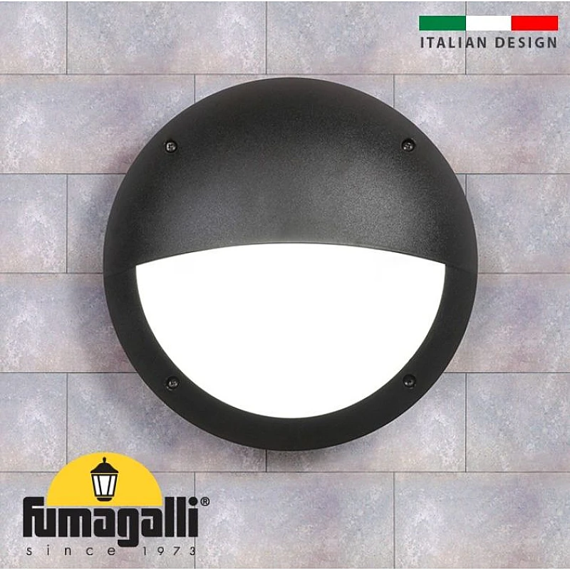 Fumagalli LUCIA EL πλαφονιέρα επιτοίχια εξωτερικού χώρου Ø300MM μαύρη στρογγυλή IP66 2R3.000.000.AYE27 Fumagalli LUCIA EL πλαφονιέρα επιτοίχια εξωτερικού χώρου Ø300MM μαύρη στρογγυλή IP66 2R3.000.000.AYE27