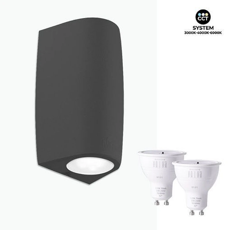 Fumagalli Marta 90 2L απλίκα τοίχου Up & Down εξωτερικού χώρου με λαμπτήρα GU10 3CCT μαύρο χρώμα IP55 2A4.000.000.AXU2K Fumagalli Marta 90 2L απλίκα τοίχου Up & Down εξωτερικού χώρου με λαμπτήρα GU10 3CCT μαύρο χρώμα IP55 2A4.000.000.AXU2K