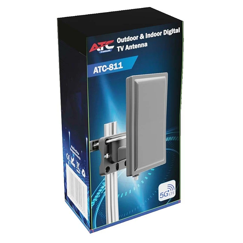 ATC 811 Κεραία Εξωτερικού & Εσωτερικού Χώρου DVB-T 28dB με Φίλτρο 5G