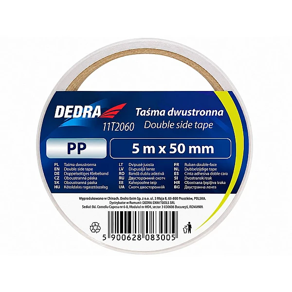 Ταινία Διπλής Όψεως 50mm x 5m DEDRA 11T2060