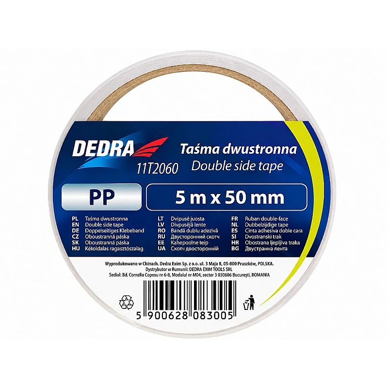 Ταινία Διπλής Όψεως 50mm x 5m DEDRA 11T2060