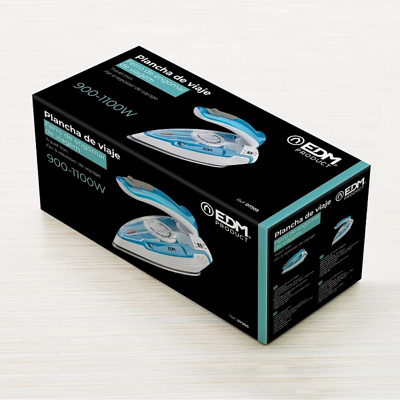 Σίδερο ταξιδιού Travel Iron ατμού 900-1100W 07305 EDM Spain Σίδερο ταξιδιού Travel Iron ατμού 900-1100W 07305 EDM Spain