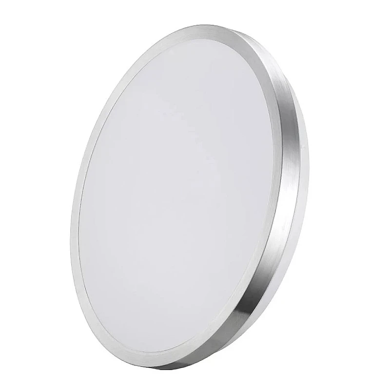 LED πλαφονιέρα 12W 1160lm στρογγυλή Ø26 x 4,5 cm φυσικό λευκό 4000K IP20 με πλαίσιο χρωμίου 32566 EDM