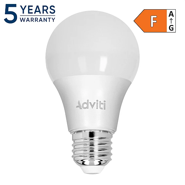 Λαμπτήρας Led Adviti E27 A60 9W Dimmable Φυσικό λευκό 4000K AD-SW-6633L4 Orno