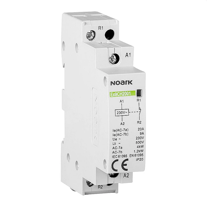 NOARK  ράγας 20A, 220/230V AC, 1NC+1NO NOARK Ex9CH20 Orno