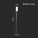 Επιδαπέδιο φωτιστικό κήπου E27 IP44 Stainless + PC με μαύρο σώμα 110cm VT-838 V-TAC 8594 Επιδαπέδιο φωτιστικό κήπου E27 IP44 Stainless + PC με μαύρο σώμα 110cm VT-838 V-TAC 8594