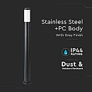 Επιδαπέδιο φωτιστικό κήπου E27 IP44 Stainless + PC με μαύρο σώμα 110cm VT-838 V-TAC 8594 Επιδαπέδιο φωτιστικό κήπου E27 IP44 Stainless + PC με μαύρο σώμα 110cm VT-838 V-TAC 8594