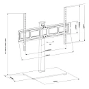 Βάση TV LED/LCD 32“-75” Επιτραπέζια με ορθοστάτη Ρυθμιζόμενη MC-386 Maclean cen-86212