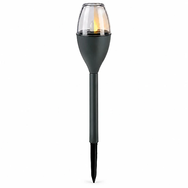 GRUNDIG Ηλιακό Καρφωτό Φωτιστικό Κήπου LED με Εφέ Φλόγας Ø6x37cm 26189